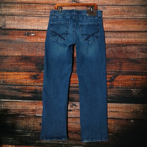 TK AXEL Jeans Mens 34X32 Slim Boot Cut Blue Denim Stretch - Picture 3 of 9
